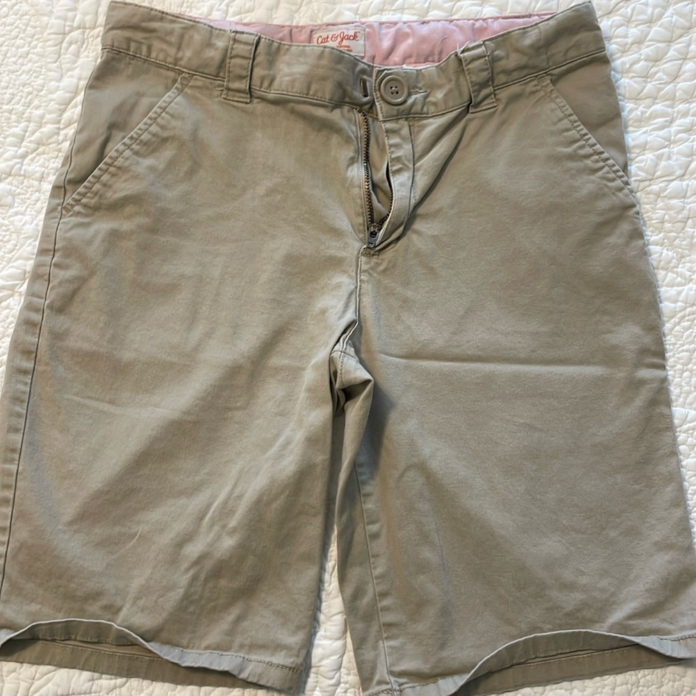 Cat & Jack khaki shorts size 14